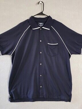 Footjoy X Todd Snyder Mens Button Up Embroidered Backside Polo Size XL